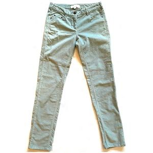 Olive & Oak Mint Green Corduroy Tapered Jeans Size 4